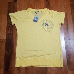 🌴Pale yellow Palmetto shirt